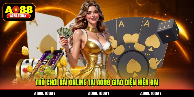 Trò chơi bài online tại AO88 giao diện hiện đại